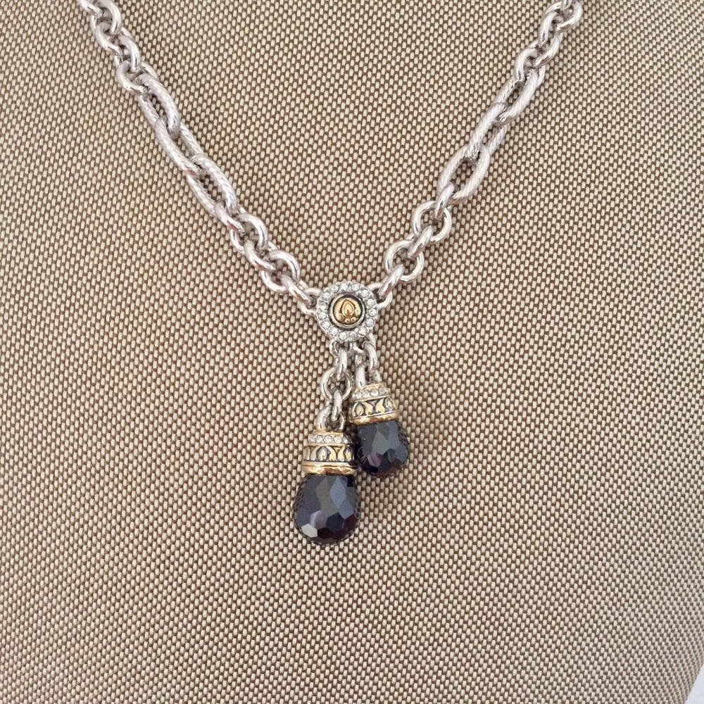 John Medeiros Briolette Double Drop Necklace